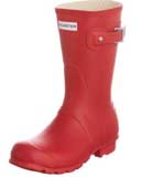 red short Hunter Wellies