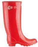 Huntress wellies red