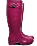 Cranberry hunter wellies
