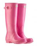 Ladies pink hunter wellies
